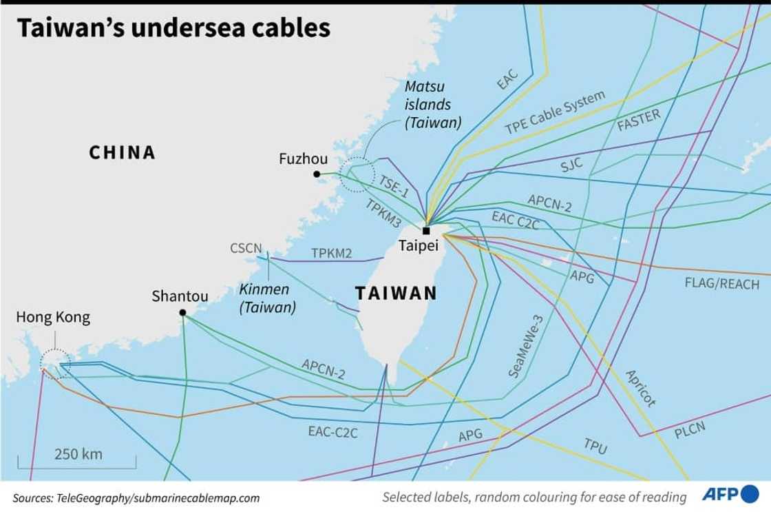 Taiwan's undersea cables Taiwan's undersea cables