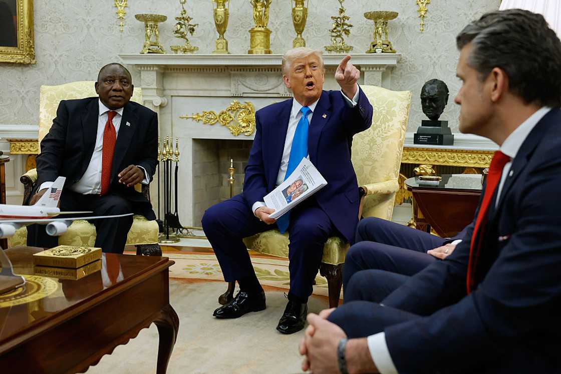 Donald Trump and Cyril Ramaphosa met Donald Trump and Cyril Ramaphosa met