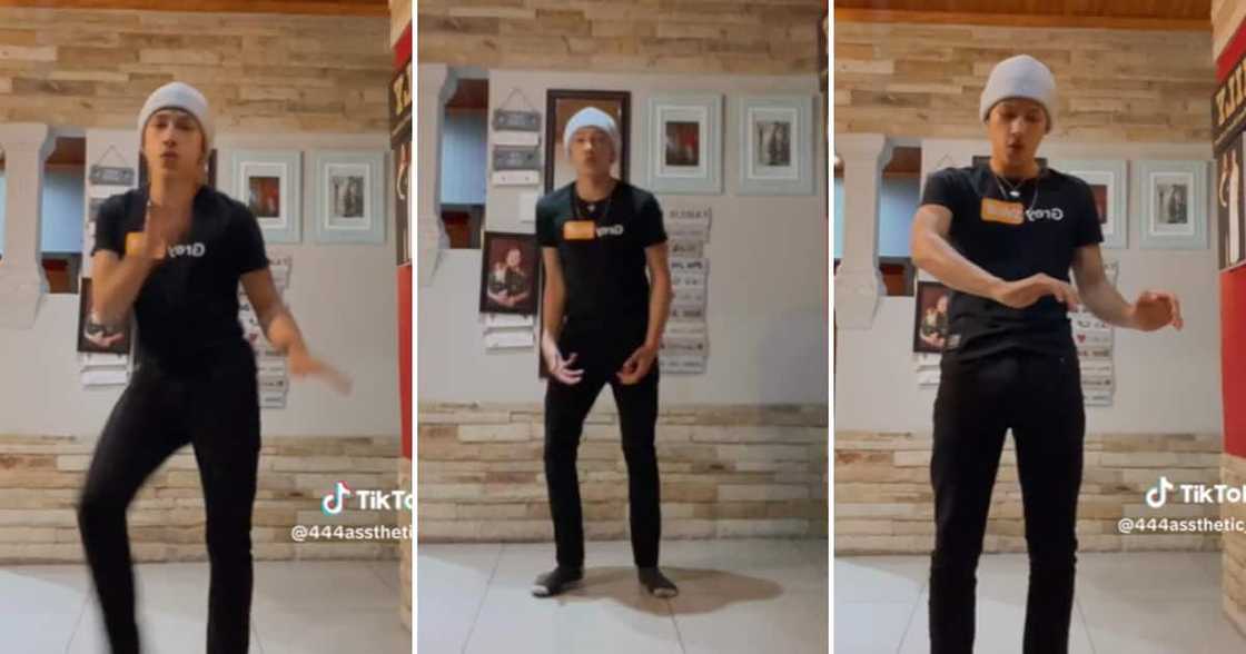 TikTok user @444assthetic_ shared a new dance video, again, showing his flawless talent