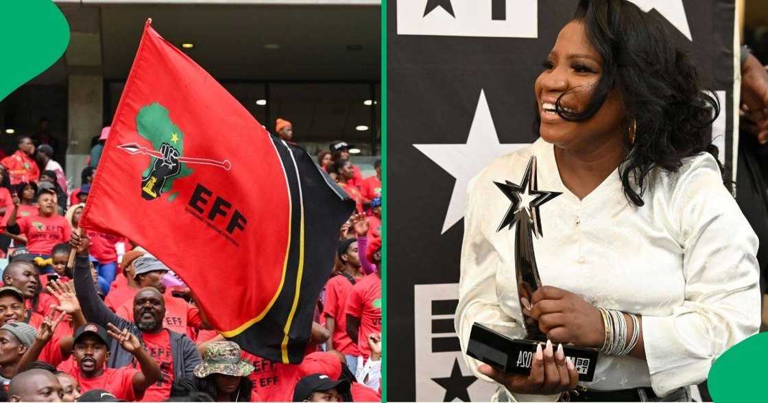 The Economic Freedom Fighters defended Limpopo artist Makhadzi online