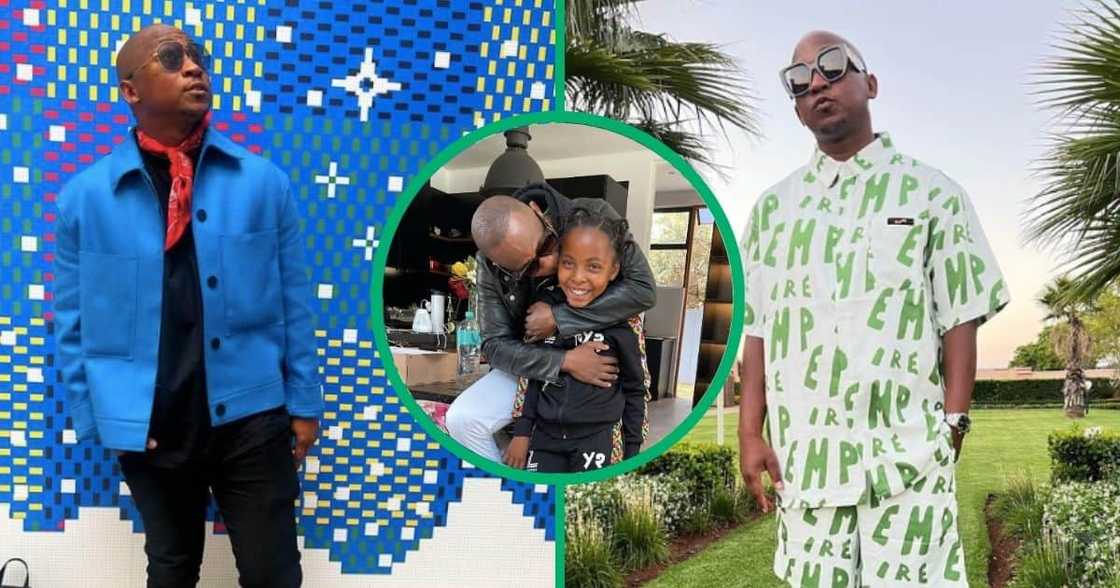 Khuli Chana poses with his daughter Khuli Chana poses with his daughter