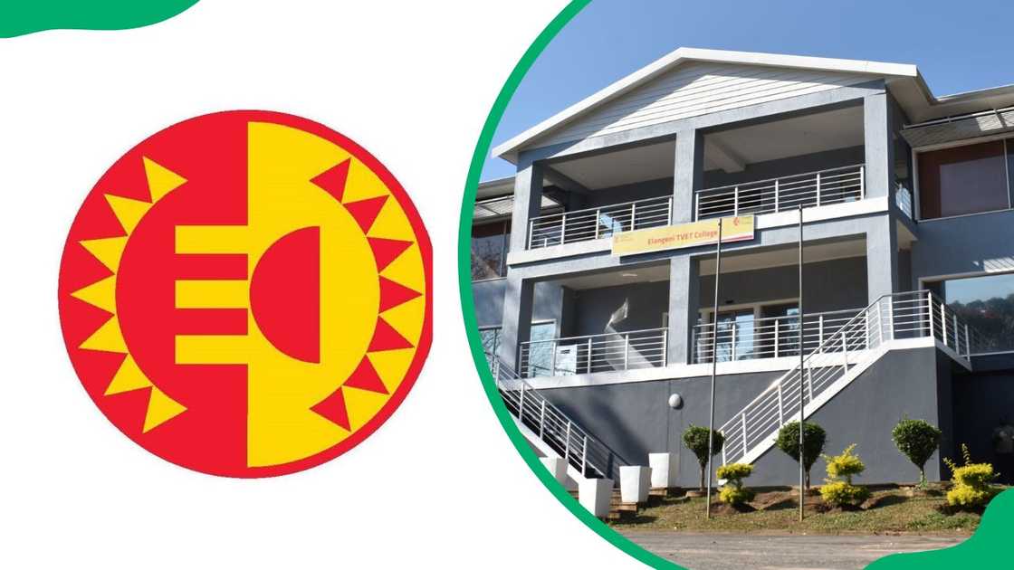 Elangeni College logo and section of the campus Elangeni College logo and section of the campus