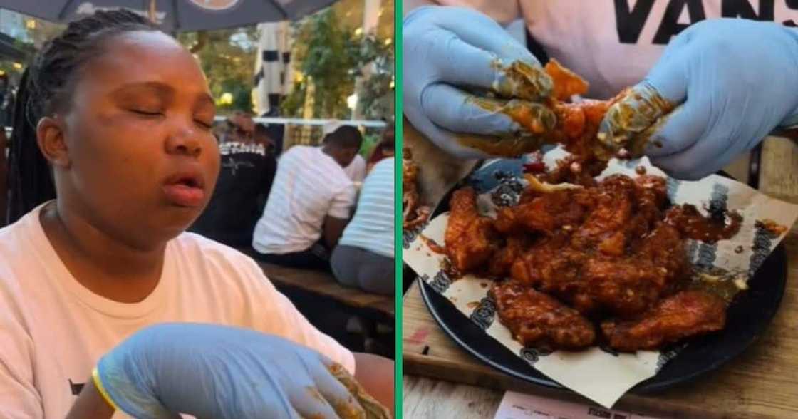 RocoMamas wing challenge defeats woman in TikTok video RocoMamas wing challenge defeats woman in TikTok video