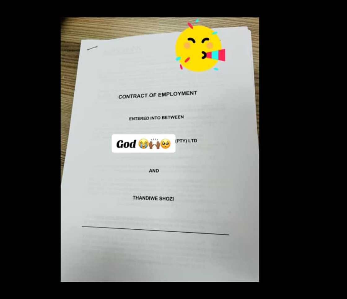 A TikTok user shared a post of her new employment opportunity. A TikTok user shared a post of her new employment opportunity.