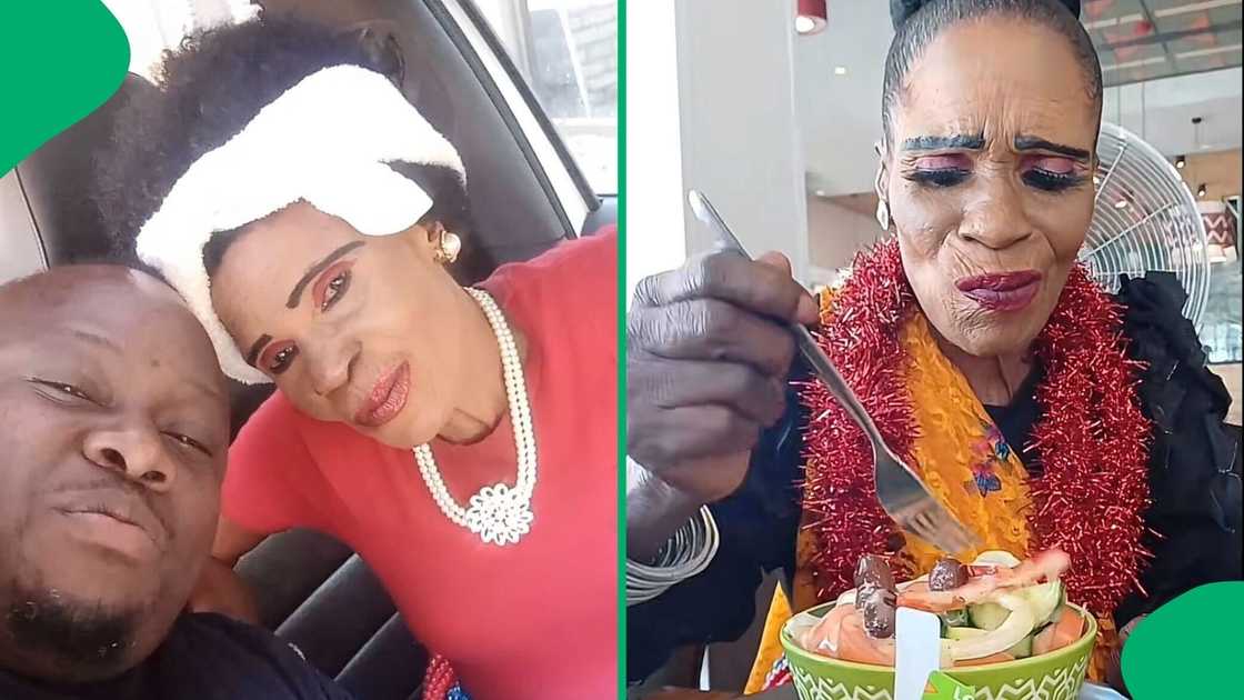 A gogo got dragged by South Africans over her makeup.