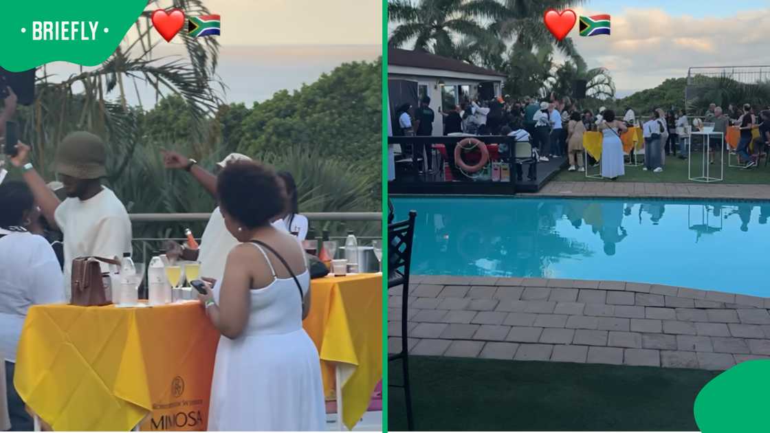 South Africans dance together at wine festival