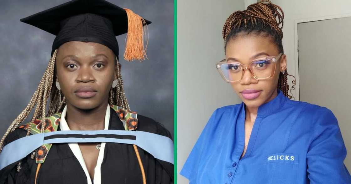 A lady who works at Clicks and also grinds as a hairdresser. She lives in Johannesburg. A lady who works at Clicks and also grinds as a hairdresser. She lives in Johannesburg.