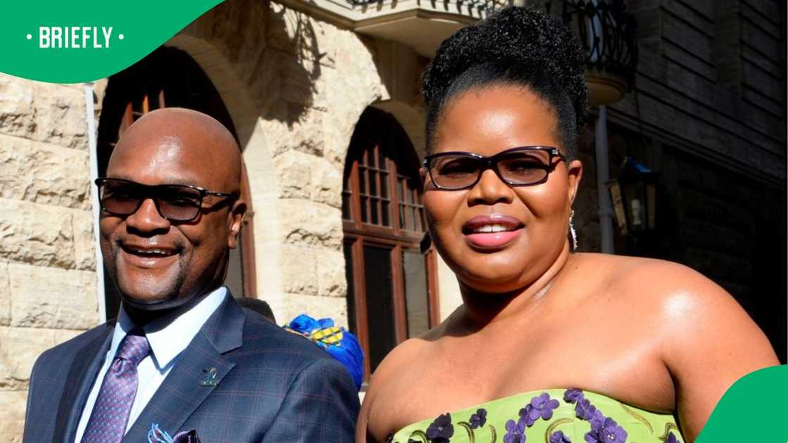 Nathi Mthethwa and his wife, Philisiwe Buthelezi, at the 2020 State of the Nation address. Nathi Mthethwa and his wife, Philisiwe Buthelezi, at the 2020 State of the Nation address.