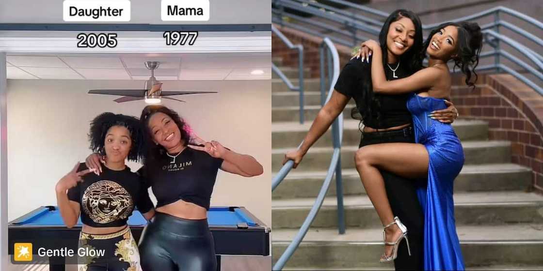 A mother stole the limelight in a TikTok video that showed her age difference with her mother. A mother stole the limelight in a TikTok video that showed her age difference with her mother.