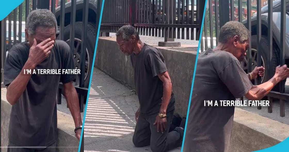 Homeless father shares regret. Homeless father shares regret.