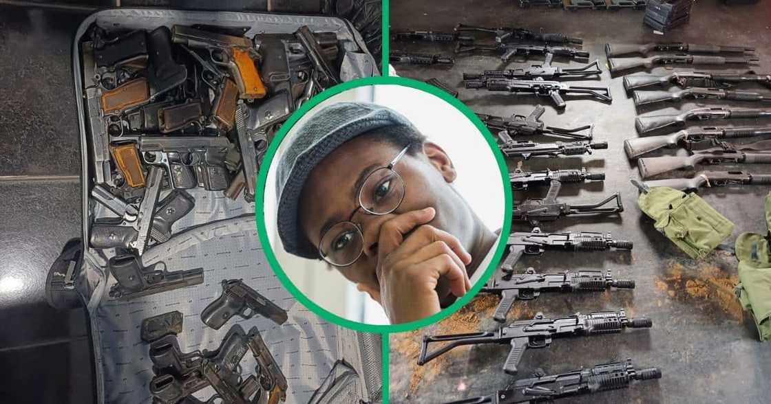 Over 100 guns were found on the possession of an old man from Mpumalanga Over 100 guns were found on the possession of an old man from Mpumalanga