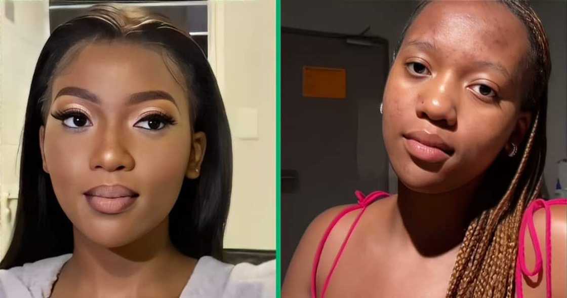 A TikTok video shows a young woman ironing her bread. A TikTok video shows a young woman ironing her bread.