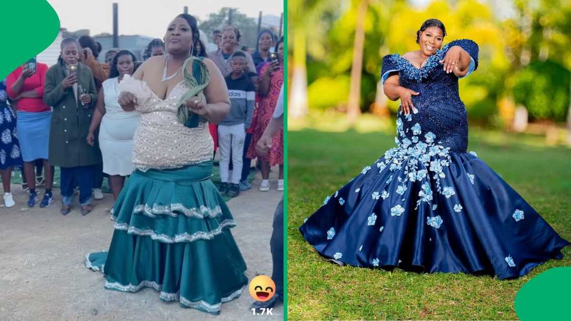 The bride and her groom, who got matching suits, also had a wedding shoot
