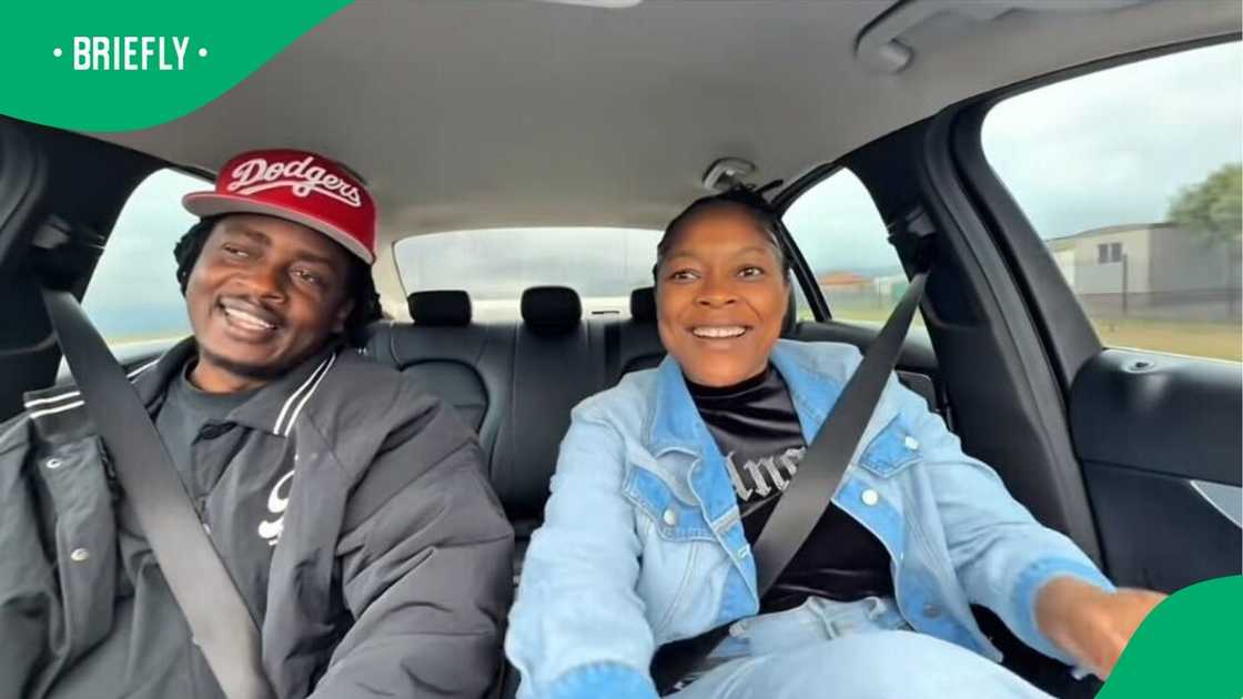 A woman showcased how she catered for her husband as he went to the ATM.