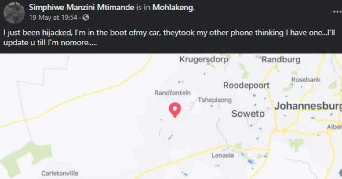 Find Simphiwe Manzini: Woman who faked hijacking released on R2000 bail Find Simphiwe Manzini: Woman who faked hijacking released on R2000 bail