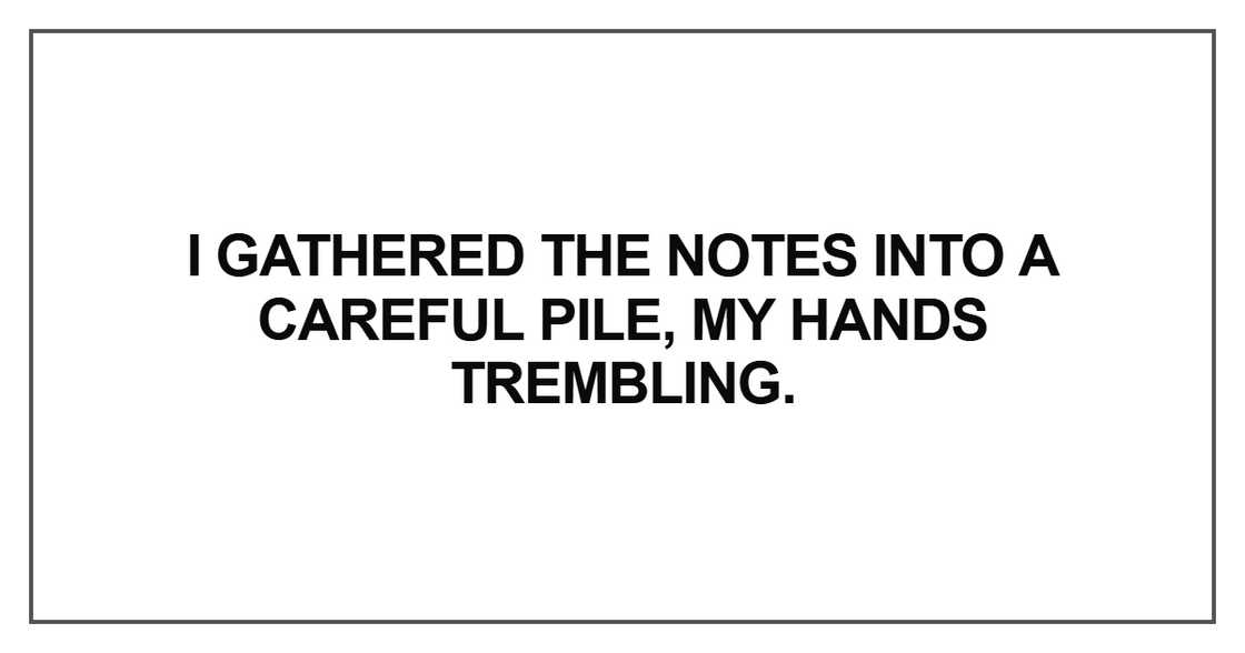 I gathered the notes