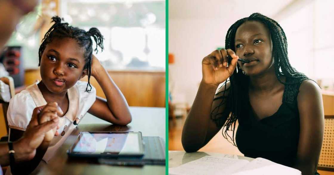 Mother laments over too many homework given to her daughter. Mother laments over too many homework given to her daughter.