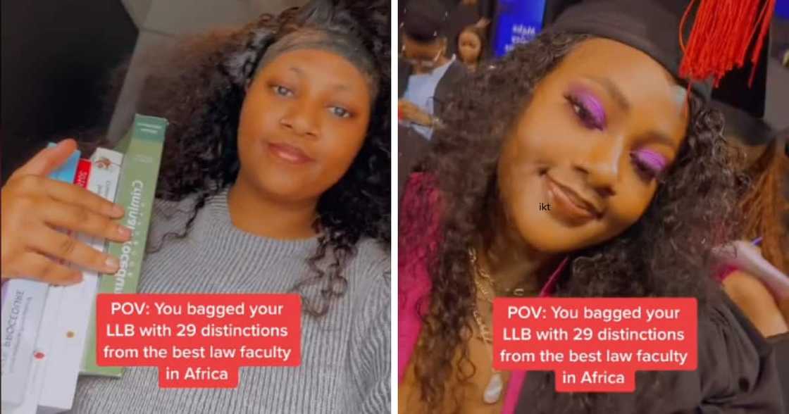 TikTok video of University of Pretoria LLB graduate TikTok video of University of Pretoria LLB graduate