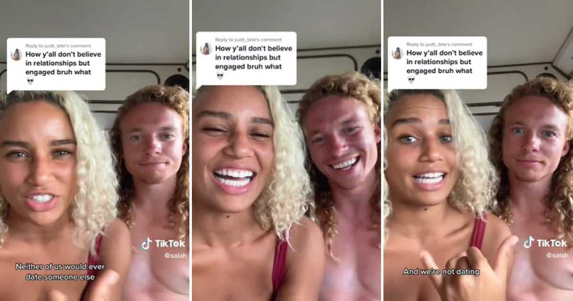 TikTok user Salah Brooks and her man TikTok user Salah Brooks and her man