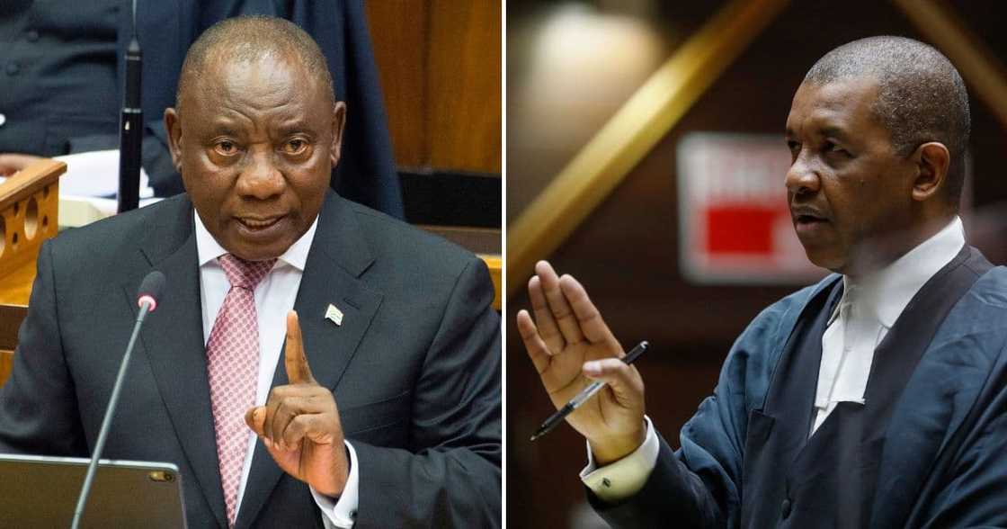 Dali Mpofu & President Cyril Ramaphosa Dali Mpofu & President Cyril Ramaphosa