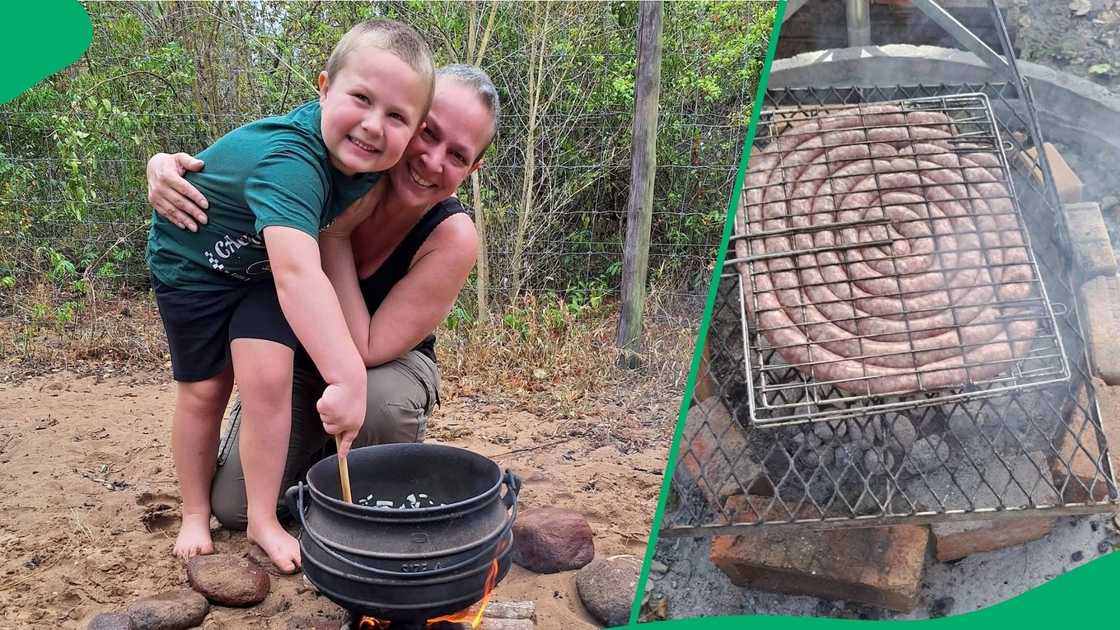 She pointed out the magic of the potjie and why she prefers the Afrikaans way of outdoor cooking She pointed out the magic of the potjie and why she prefers the Afrikaans way of outdoor cooking