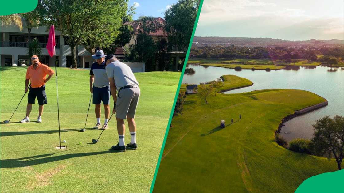 Golfers playing at Silver Lakes Golf Estate Golfers playing at Silver Lakes Golf Estate