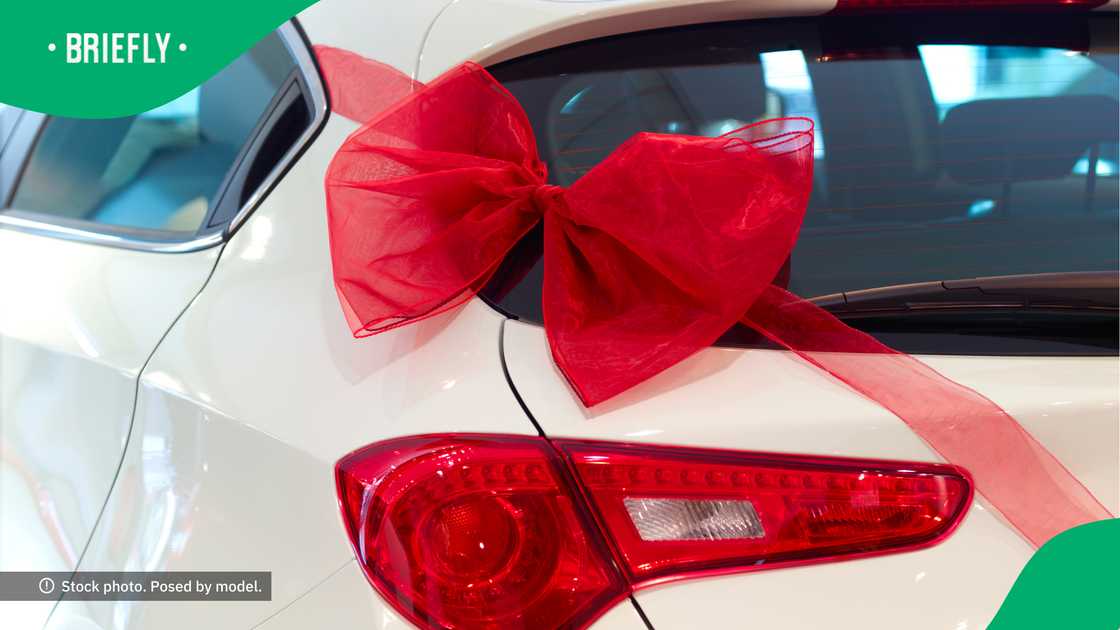 The man gives a ton of helpful advice on buying a new car. The man gives a ton of helpful advice on buying a new car.