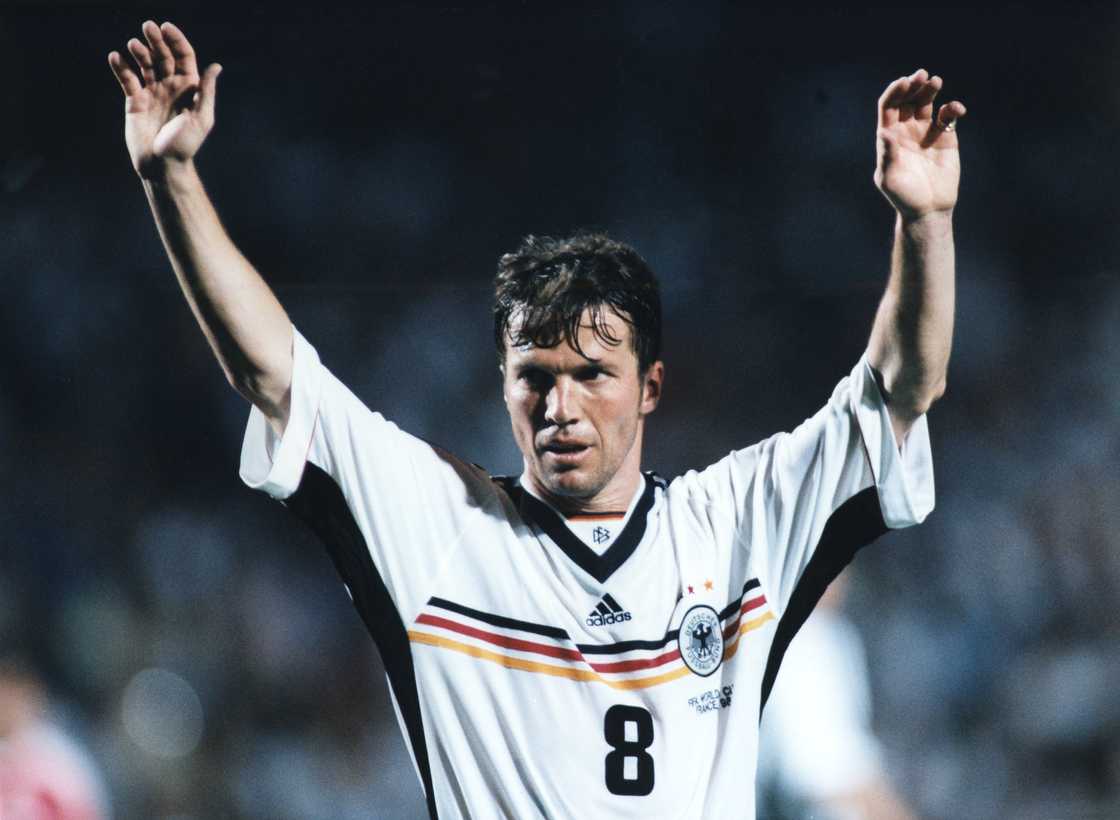 Lothar Matthäus during the 1998 World Cup Round