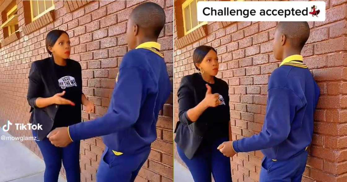 Teacher dancing with school child Teacher dancing with school child