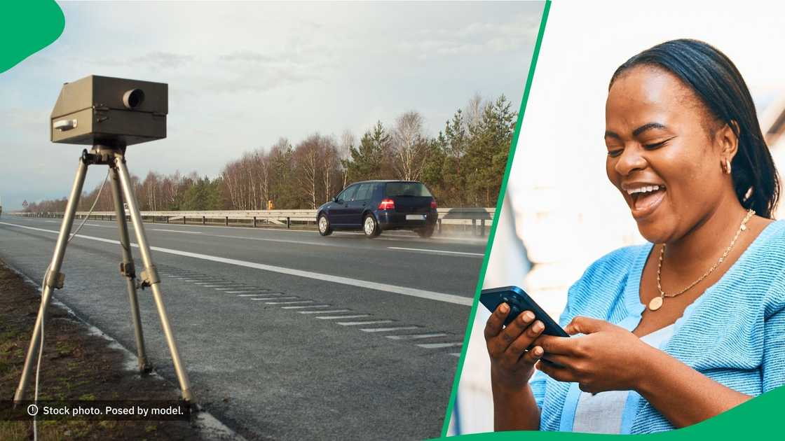 A makeshift speed camera humoured the internet. A makeshift speed camera humoured the internet.