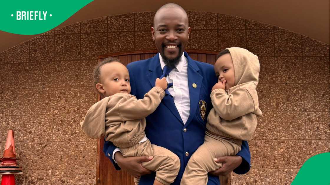 Moshe Ndiki welcomed his boys in 2023 via surrogacy. Moshe Ndiki welcomed his boys in 2023 via surrogacy.