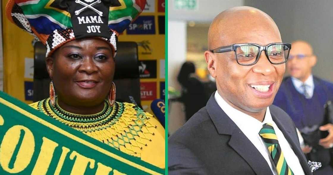 Mama Joy thanked Zizi Kodwa. Mama Joy thanked Zizi Kodwa.