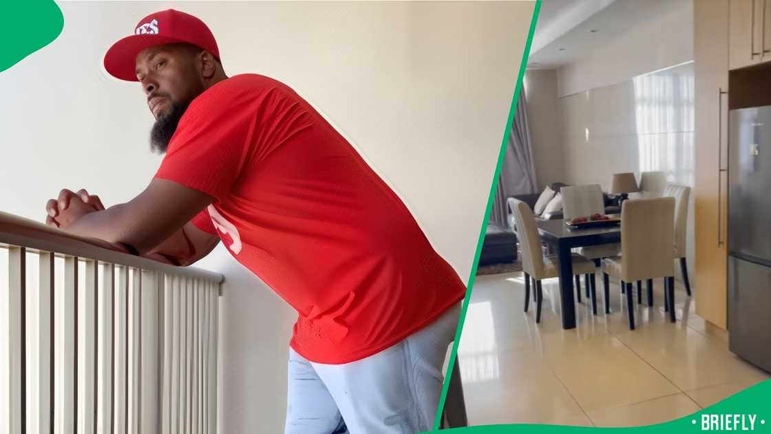 The two-bedroom apartment also boasted two bathrooms, an open-plan kitchen, lounge and dining space The two-bedroom apartment also boasted two bathrooms, an open-plan kitchen, lounge and dining space