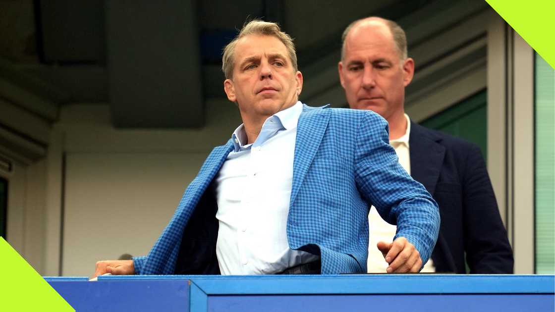Chelsea owner Todd Boehly in thr director's box at Stamford Bridge. Chelsea owner Todd Boehly in thr director's box at Stamford Bridge.