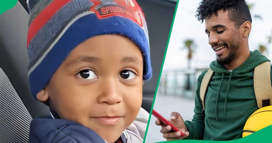 A naughty mother pulled a hilarious prank on her young boy. A naughty mother pulled a hilarious prank on her young boy.