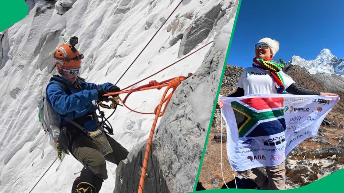 Angela Yeung summited Ama Dablam in Nepal. Angela Yeung summited Ama Dablam in Nepal.