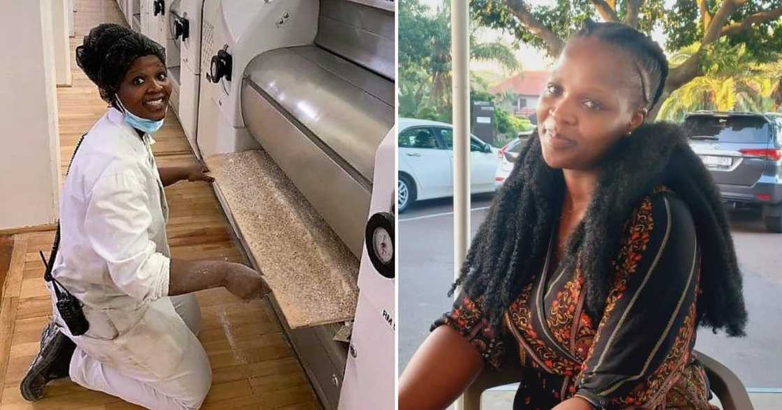 A south African woman slays as a miller A south African woman slays as a miller