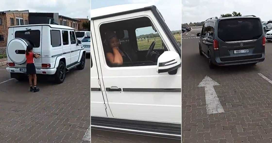 Parents at a Curro school parking lot Parents at a Curro school parking lot