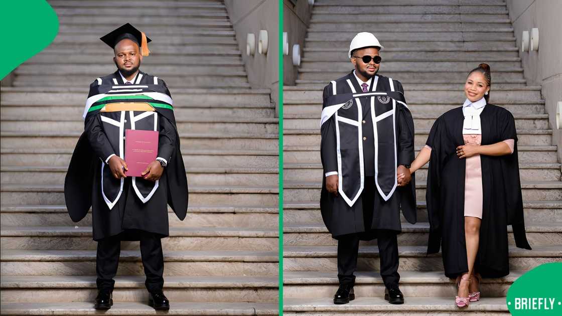 The man who studied at UJ captioned his post, bragging about their hard-earned academic achievement