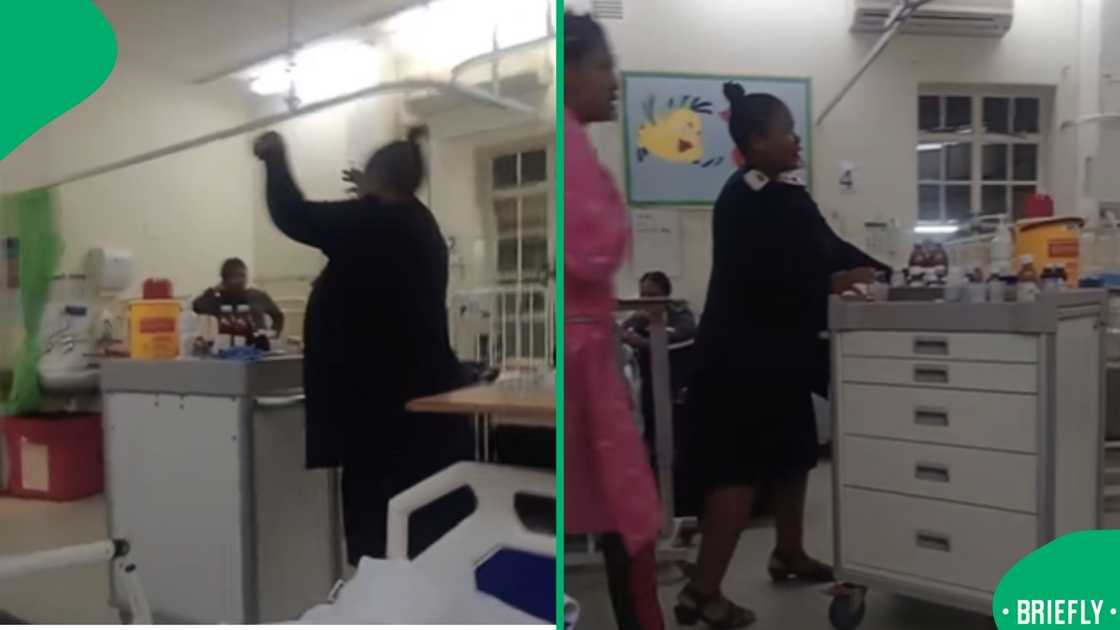 A cheerful South African nurse was filmed dancing and praying at work, and the TikTok video spread rapidly A cheerful South African nurse was filmed dancing and praying at work, and the TikTok video spread rapidly