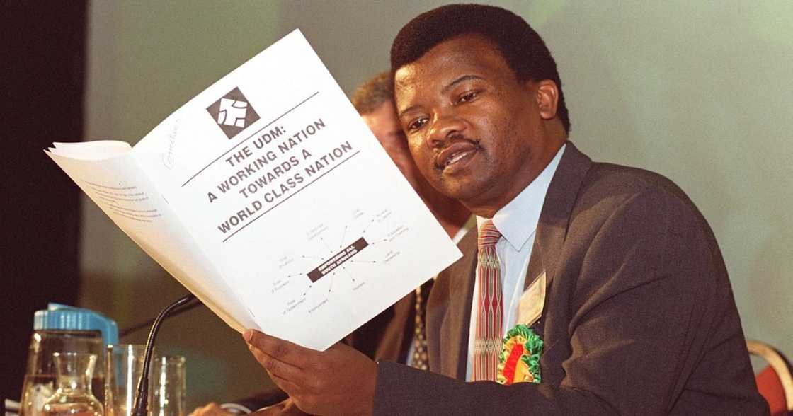 Former leader in the African National Congress (ANC), Bantu Holomisa, is now president of the United Democratic Movement (UDM) Former leader in the African National Congress (ANC), Bantu Holomisa, is now president of the United Democratic Movement (UDM)
