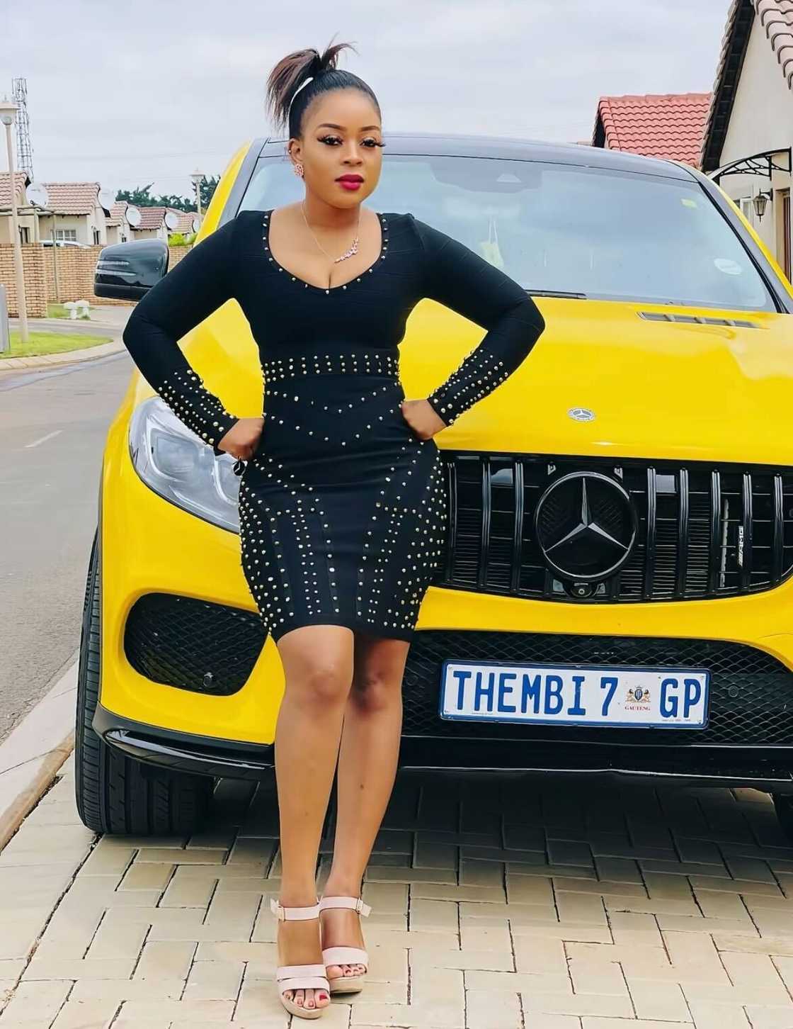 A lady was accused of flaunting her luxury cars in a TikTok video.