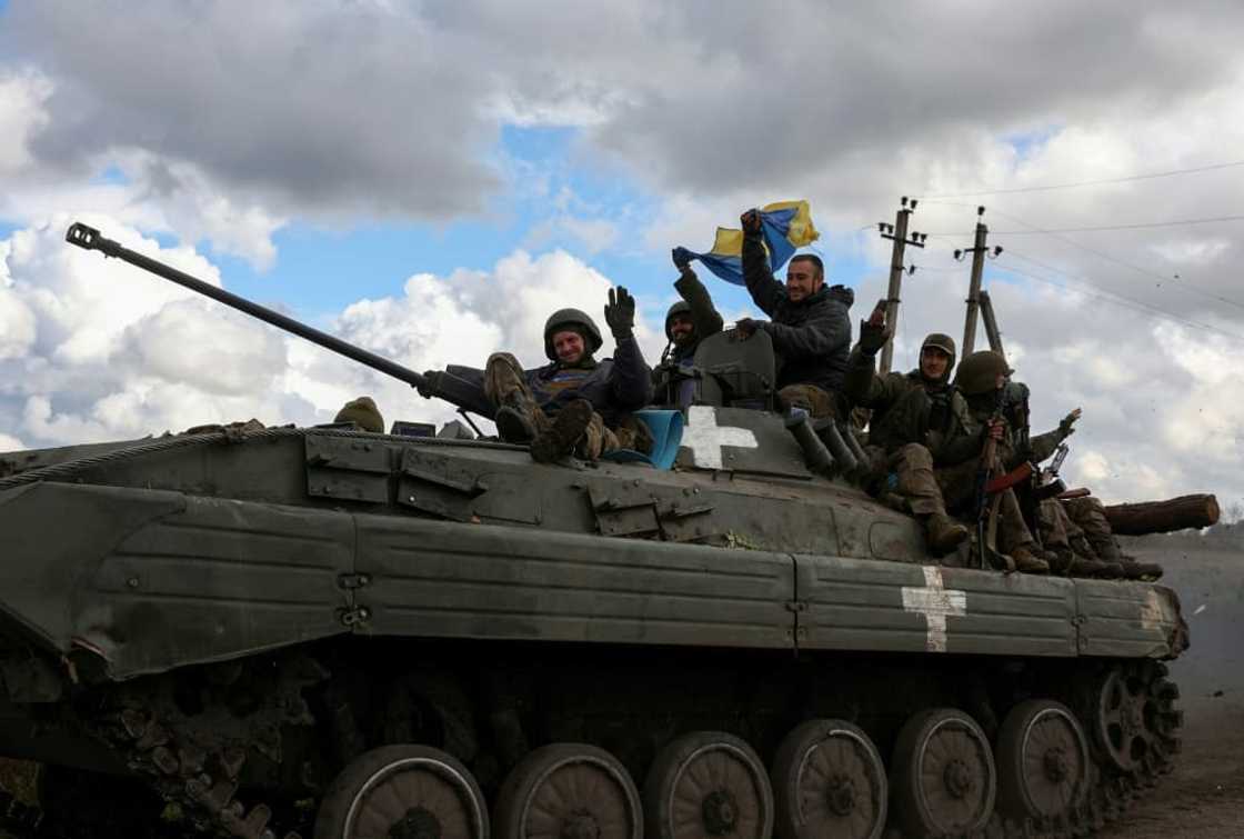 Ukraine's forces have wrested Russian troops out of a string of towns and villages in the east and in the south Ukraine's forces have wrested Russian troops out of a string of towns and villages in the east and in the south