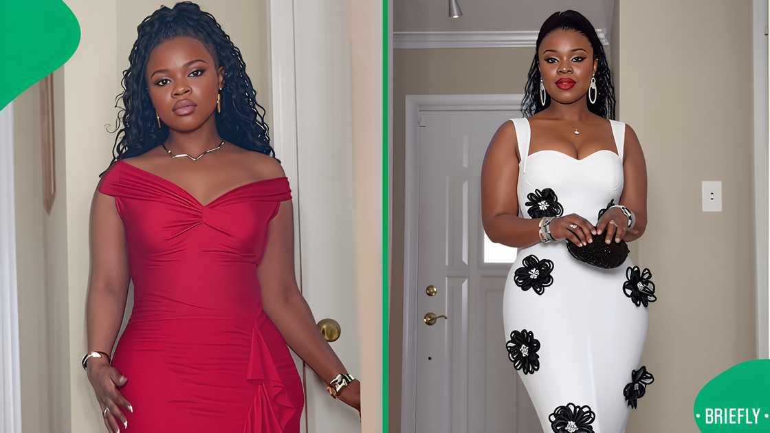 A woman stunned South Africans with her Shein reality vs online looks in a TikTok video.