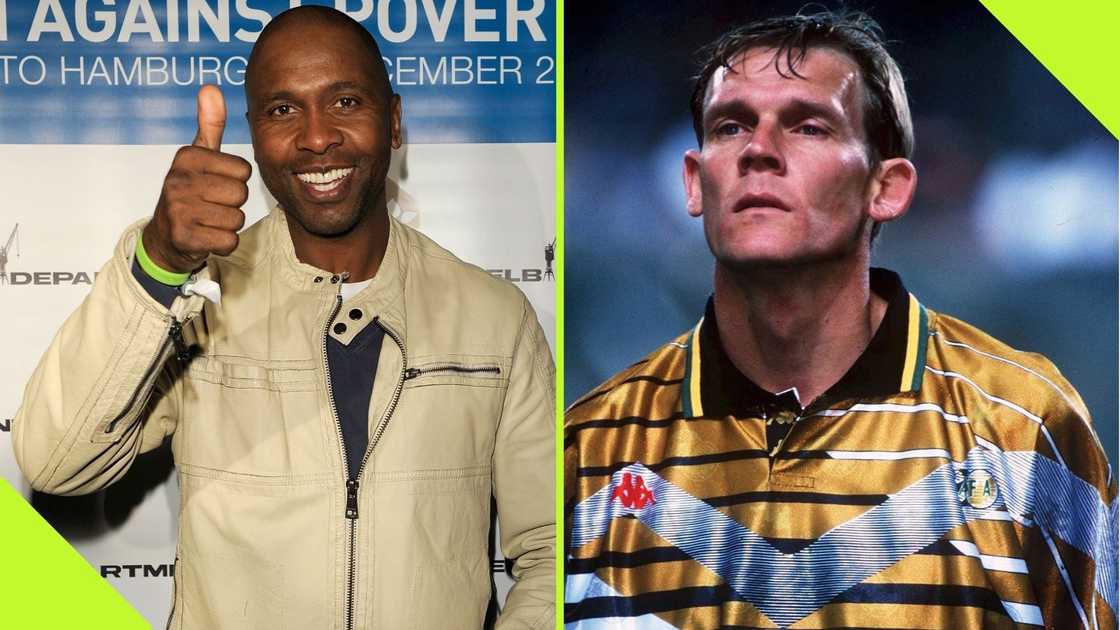 Lucas Radebe and Neil Tovey were among of the group of recent inductees in the South African Football Hall of Fame. Lucas Radebe and Neil Tovey were among of the group of recent inductees in the South African Football Hall of Fame.