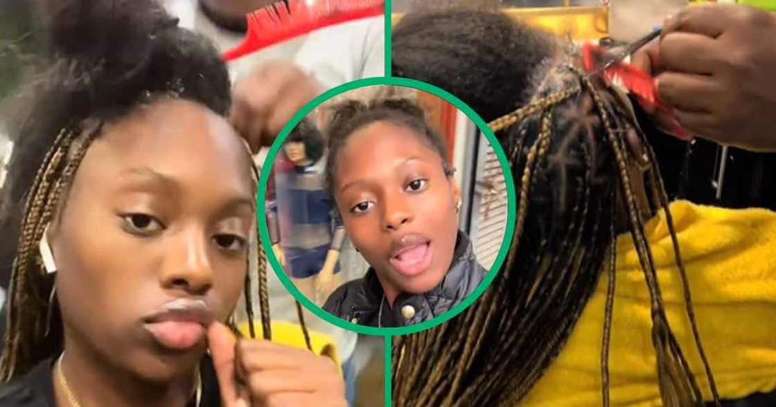 American gets braids done in South Africa for R1 500 in TikTok video