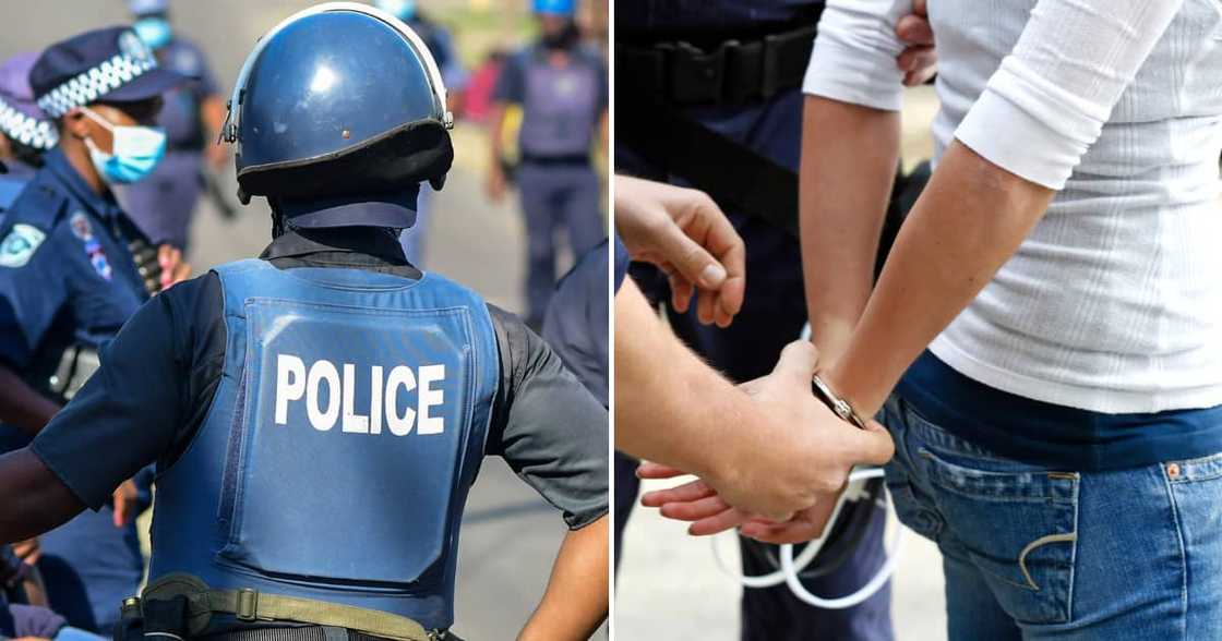 A former police officer arrested A former police officer arrested