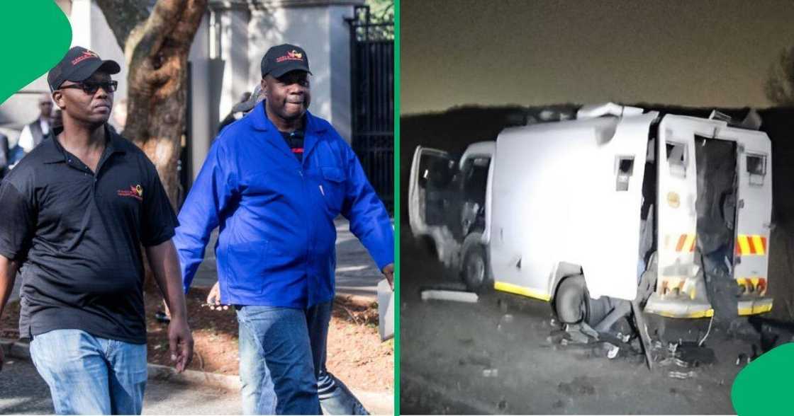 The Hawks are investigating the cash-in-transit heist on the Leandra-Ogies road in Mpumalanga. The Hawks are investigating the cash-in-transit heist on the Leandra-Ogies road in Mpumalanga.