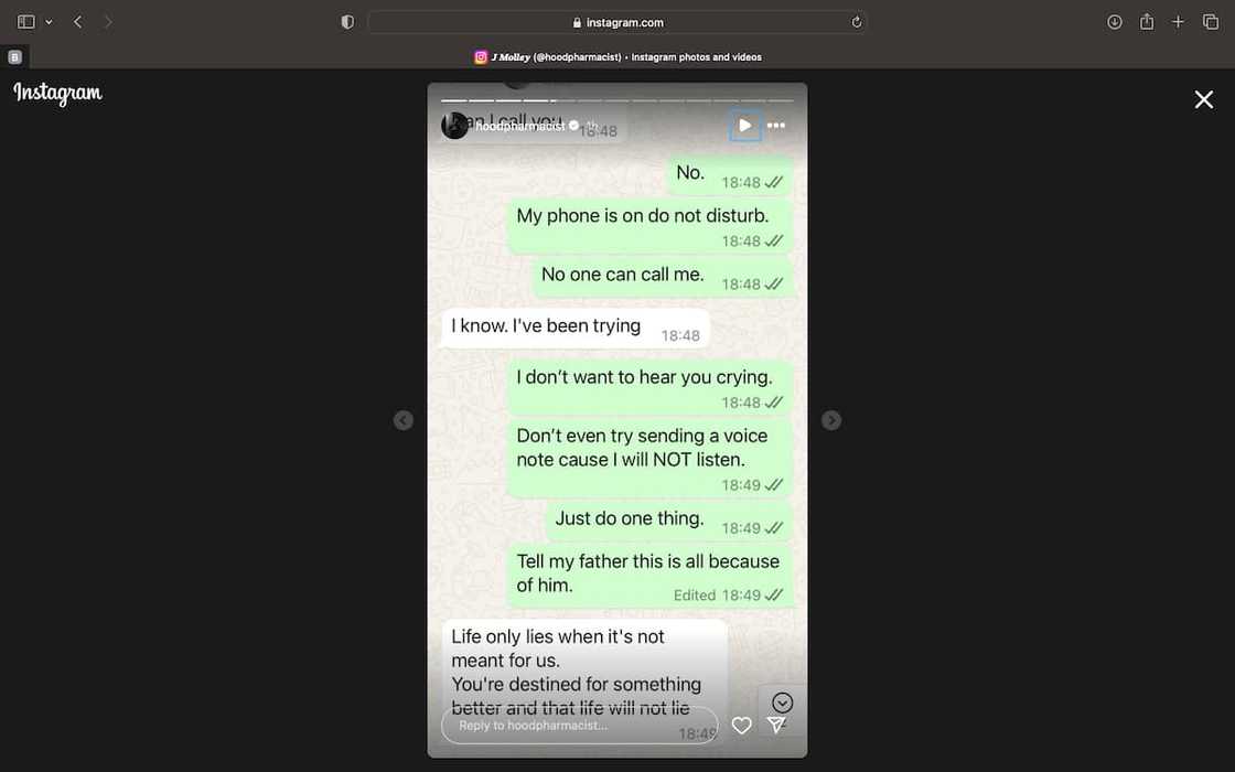 J Molley WhatsApp conversations J Molley WhatsApp conversations