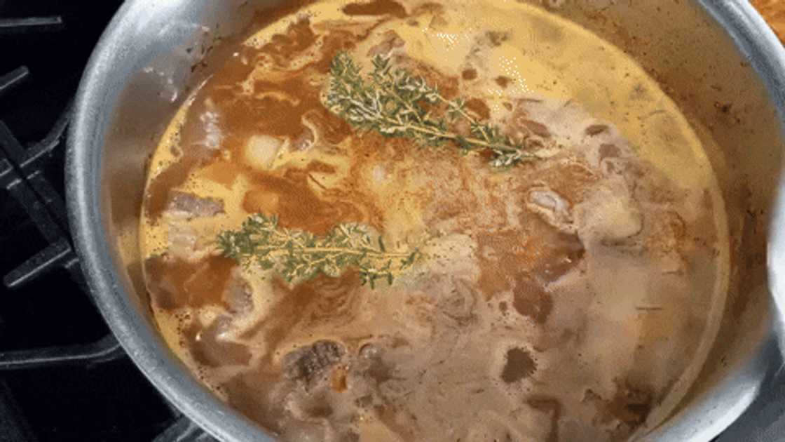 Cook the beef stew for about 2 hours Cook the beef stew for about 2 hours